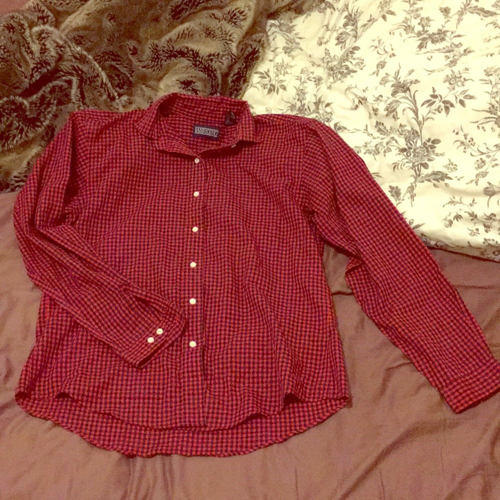 Red button down flannel